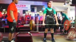 Deadlifting 452lbs at 178 body weight.